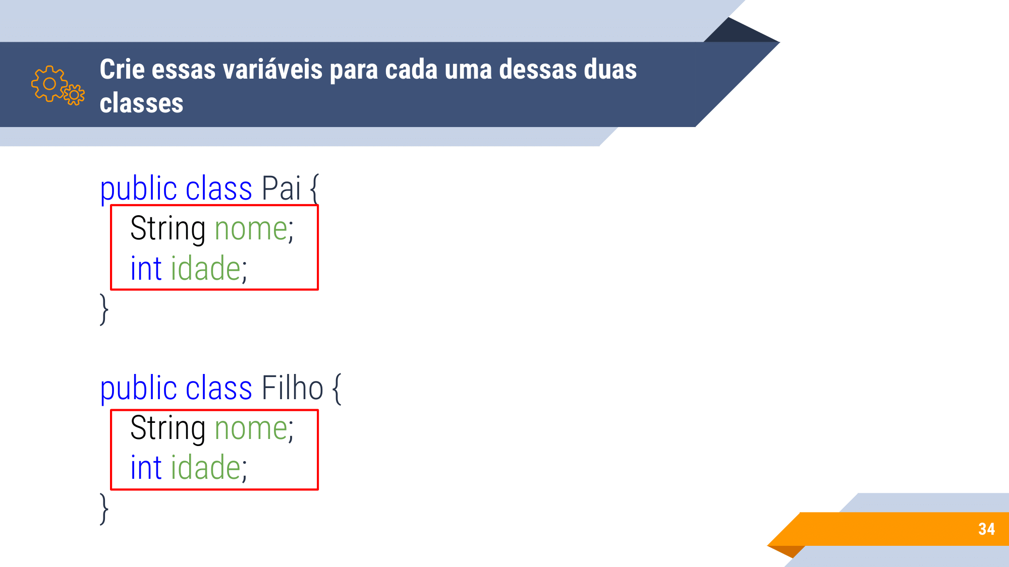 Aula 1 - introdução a OO, Instanciação, encapsulamento, modificadores de acesso, métodos de acesso-34