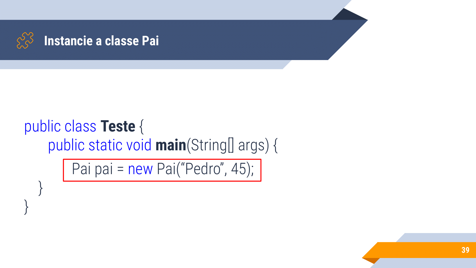 Aula 1 - introdução a OO, Instanciação, encapsulamento, modificadores de acesso, métodos de acesso-39