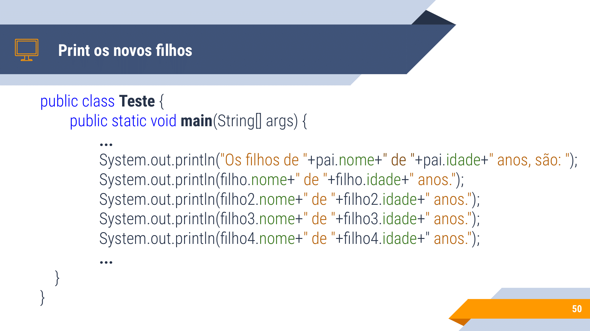 Aula 1 - introdução a OO, Instanciação, encapsulamento, modificadores de acesso, métodos de acesso-50