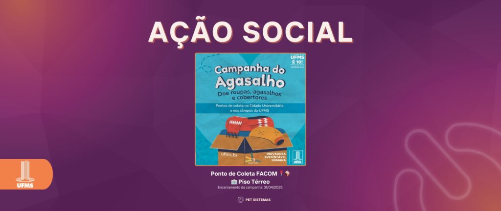 Campanha do Agasalho 2025 da UFMS arrecada doações para o inverno