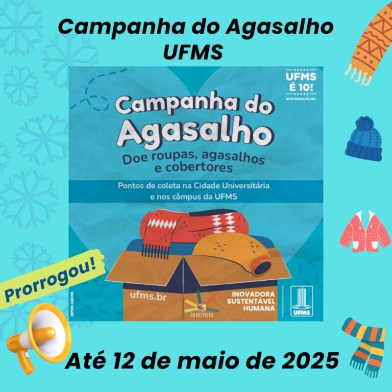 No momento, você está visualizando Campanha do Agasalho da UFMS é prorrogada até 12 de maio